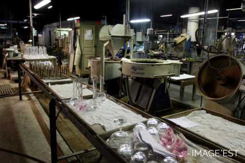 Atelier de meulage de la cristallerie (Portieux)